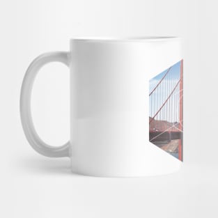 Golden Gate Bridge Geometric Photography Mug